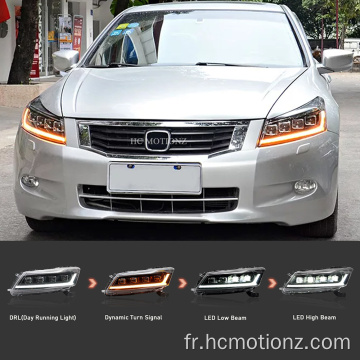 HCMOTIONZ 2008-2012 Honda Accord Head Fights LED